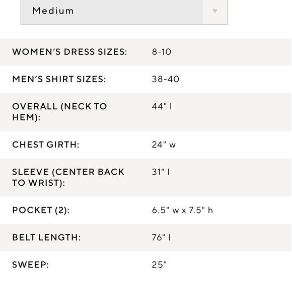 Pottery Barn Unisex NEW Size Medium Plush Cable Robe Ivory NWT - Picture 8 of 8